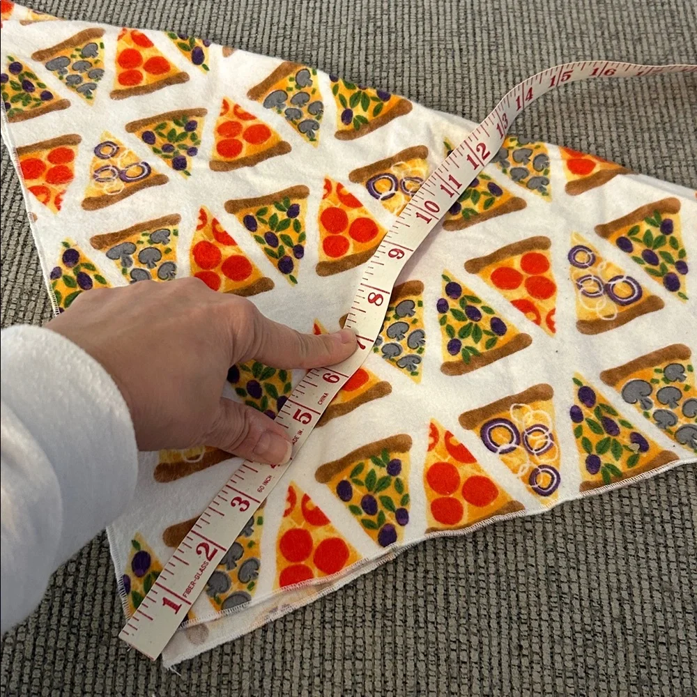 pizza Dog Bandana with cute pizza Print NEW handmade neckerchief